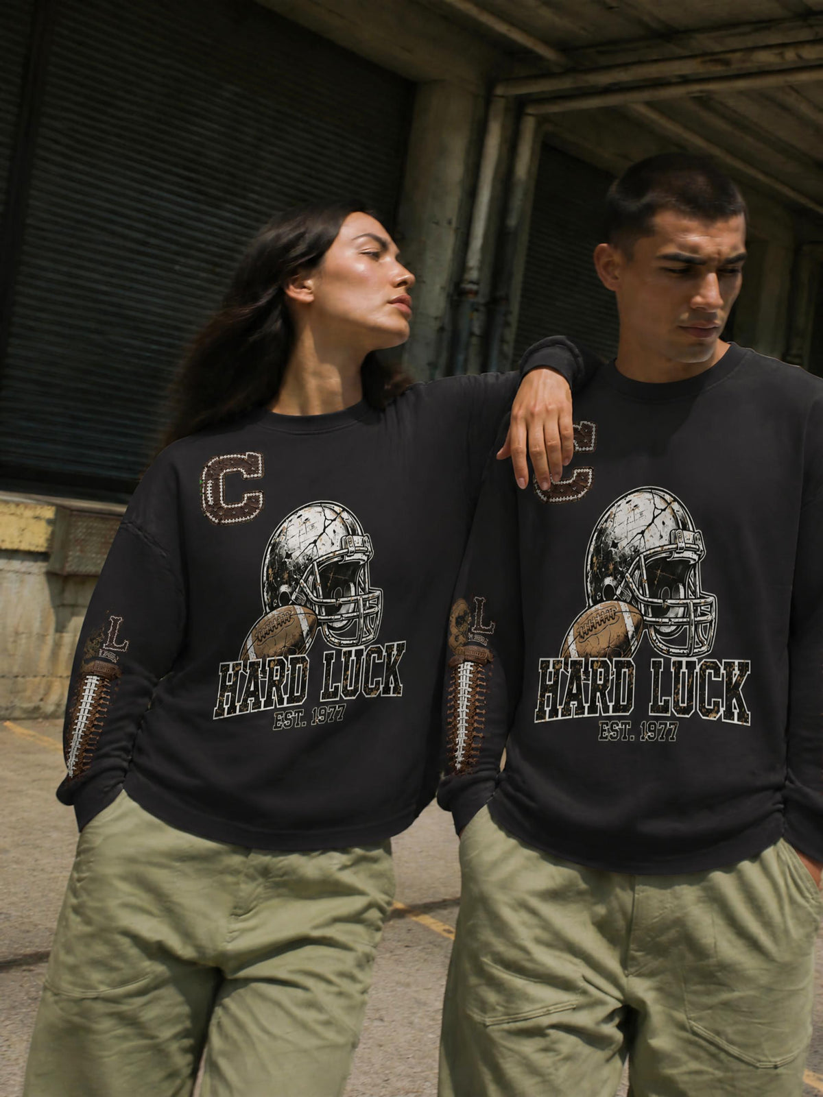 Hard Luck Apparel - Gridiron Gut Check Headhunter 77 Captain Long Sleeve Tee