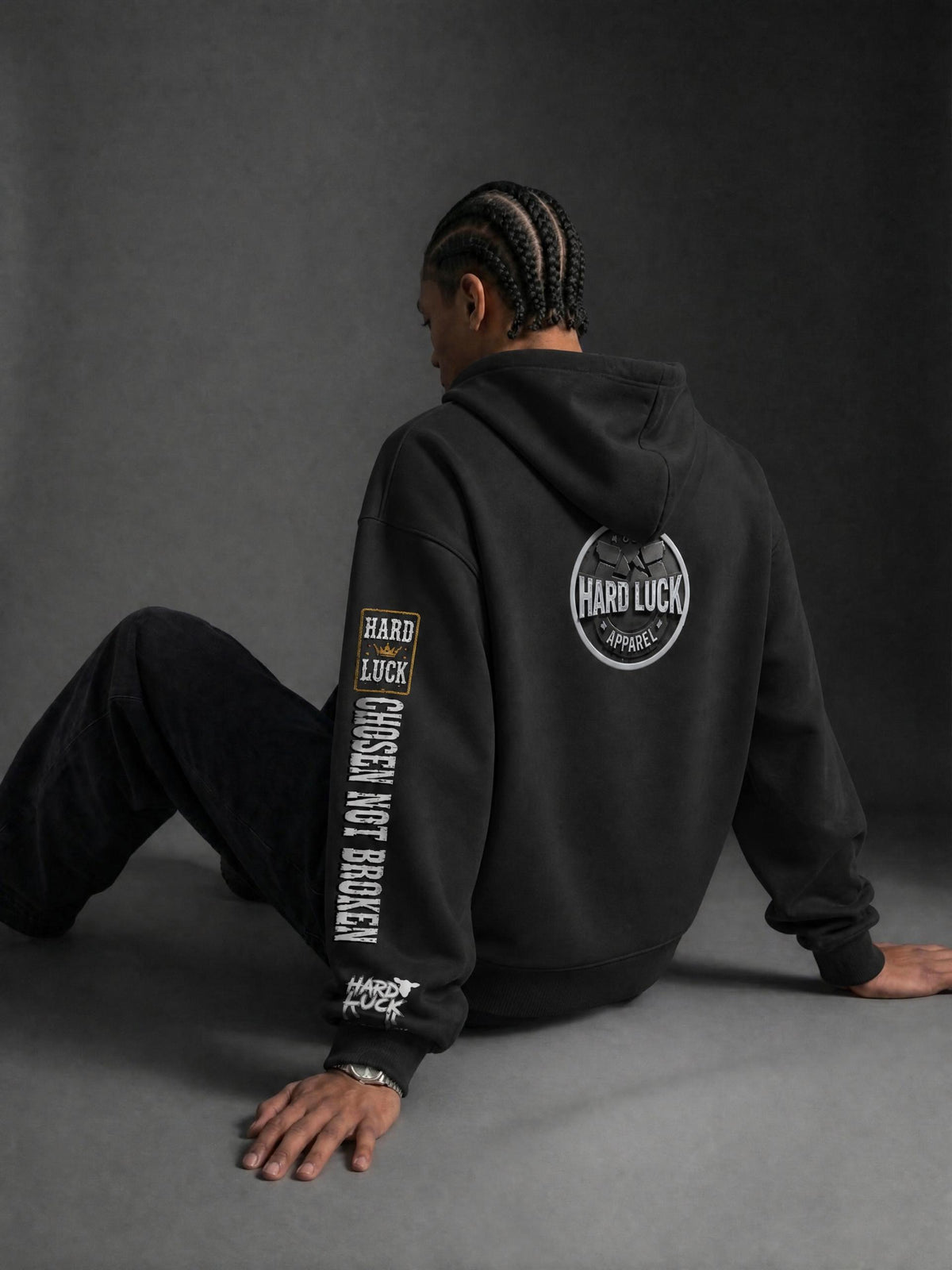 HARD LUCK - Black Sheep "CHOSEN NOT BROKEN" Heavyweight Hoodie