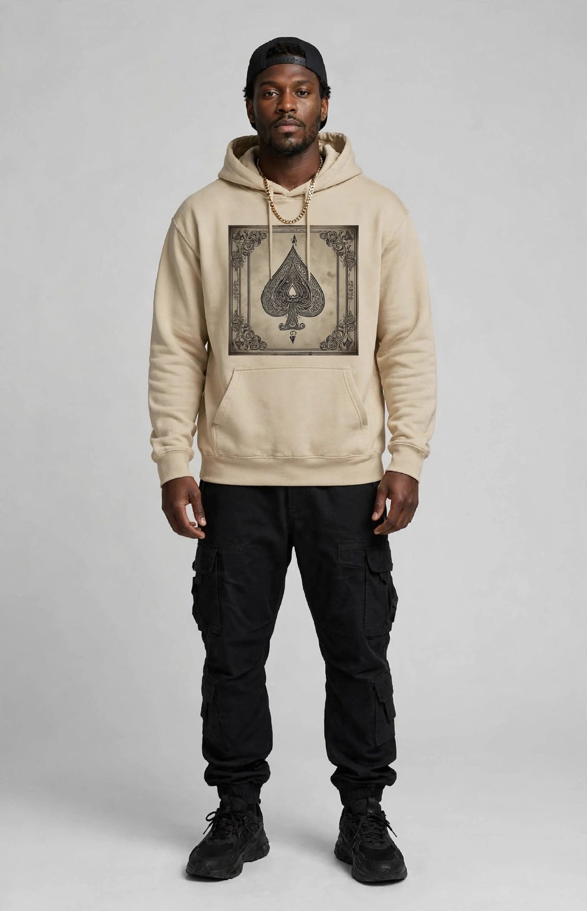 Ace of Spades Pullover Hoodie | Premium Graphic Streetwear | Hard Luck Apparel