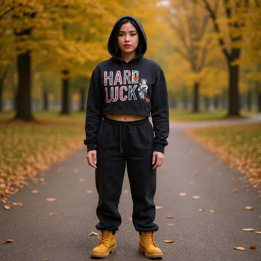 Queens Gambit Essential Cropped Hoodie