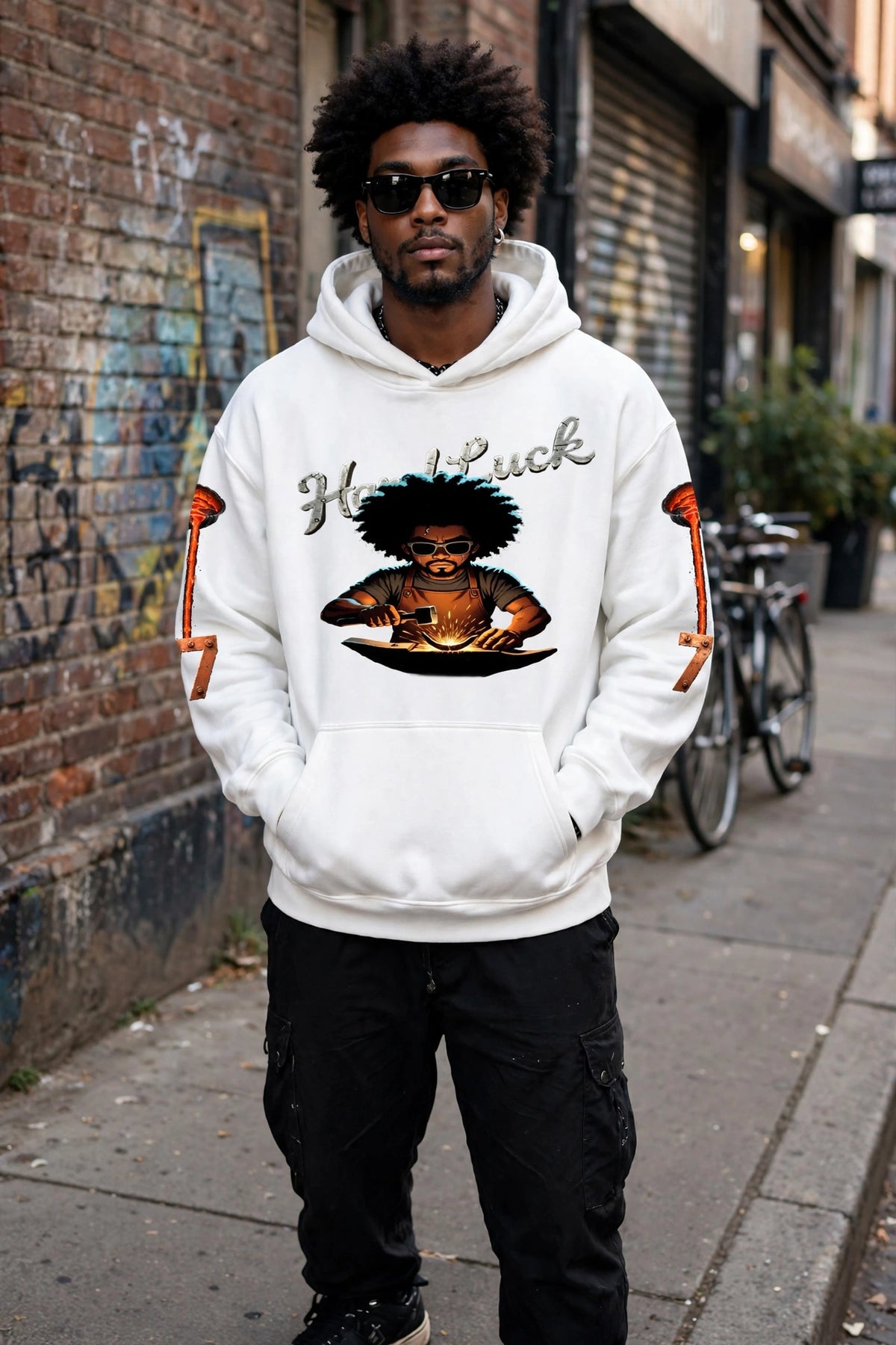 Blacksmith Forged 2.0 Hoodie | Heavyweight Streetwear Pullover | Hard Luck Apparel