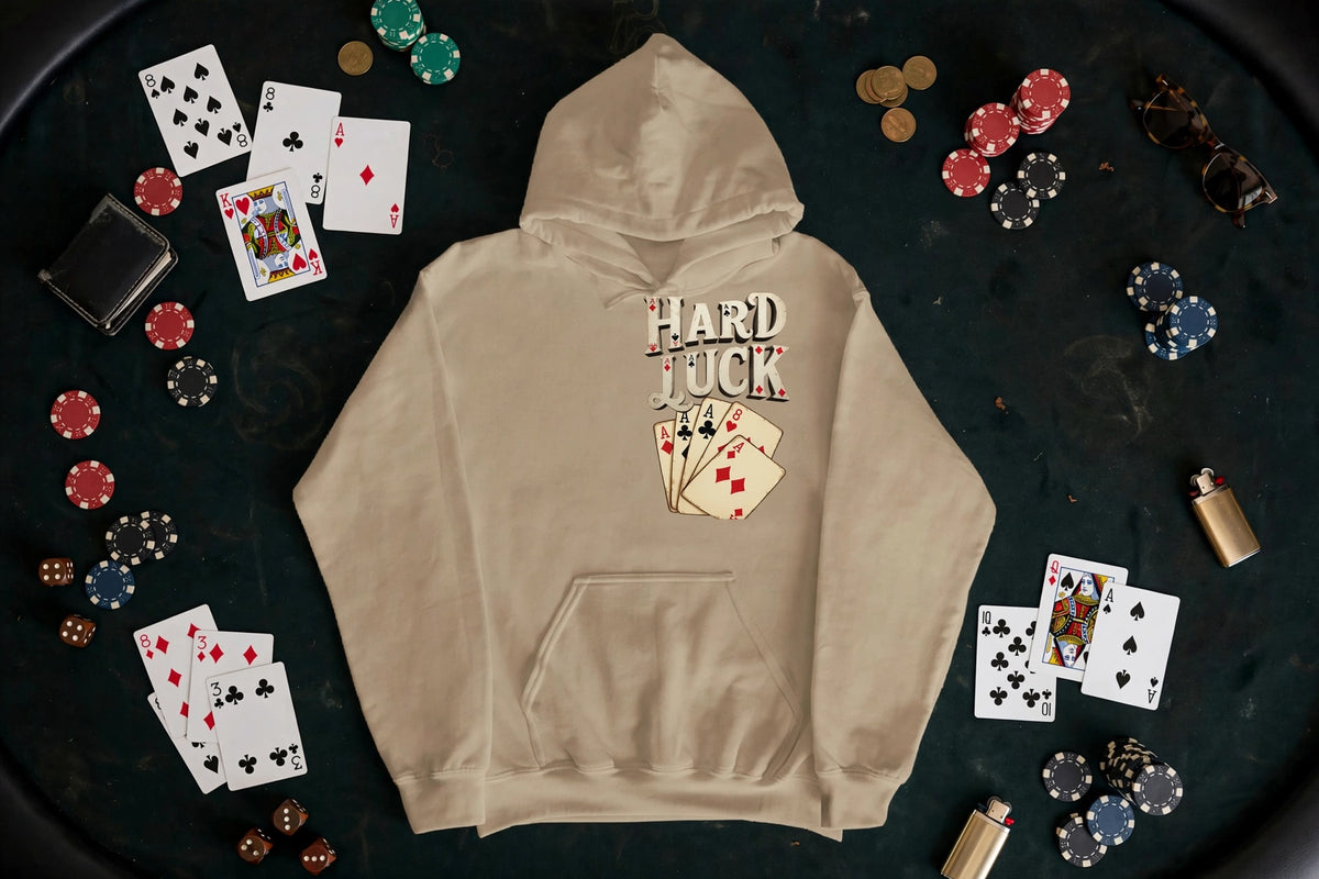 Aces & 8s Hoodie - Dead Man's Hand Poker Graphic