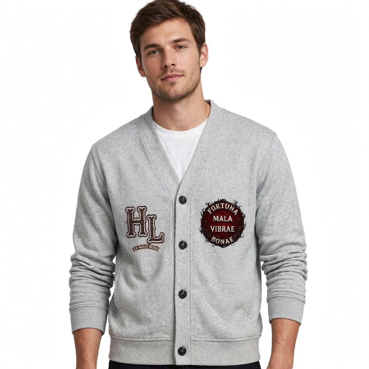 The Fortuna Crest Heavyweight Cardigan - EST. 1977