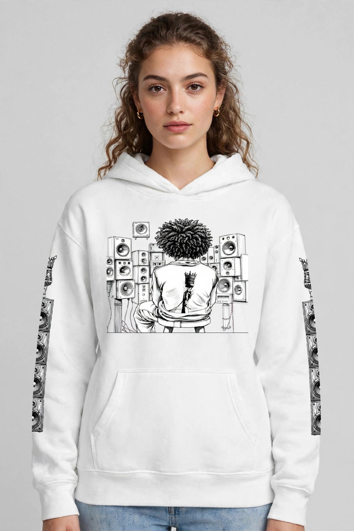 Solid Wall of Sound Graphic Hoodie | DJ & Streetwear | Hard Luck Apparel