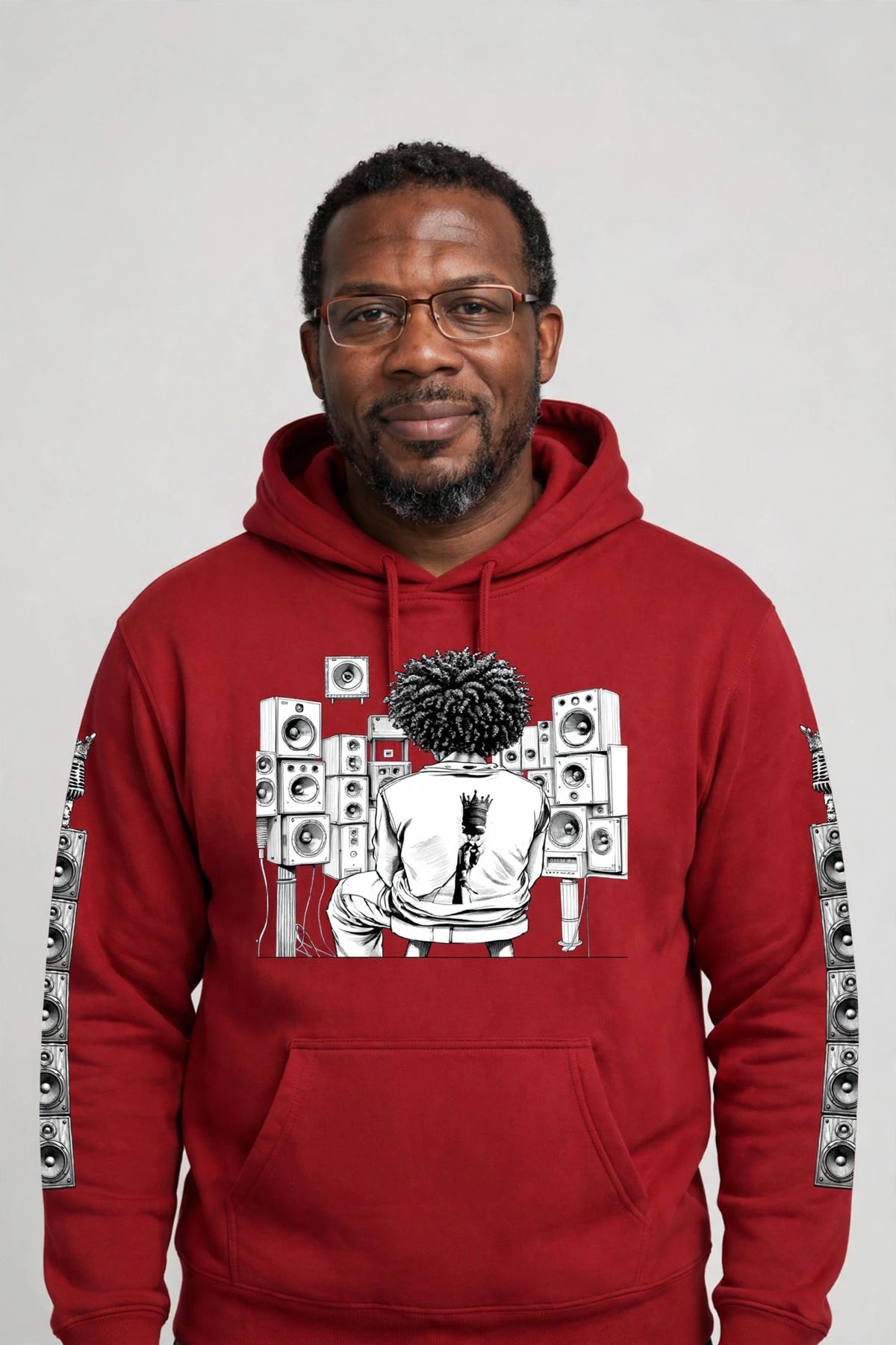 Solid Wall of Sound Graphic Hoodie | DJ & Streetwear | Hard Luck Apparel