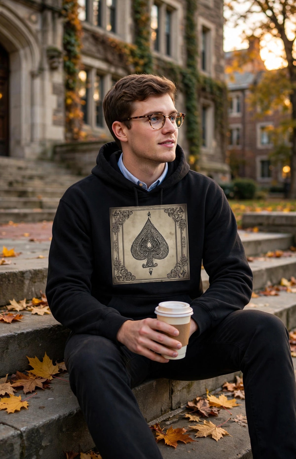 Ace of Spades Pullover Hoodie | Premium Graphic Streetwear | Hard Luck Apparel
