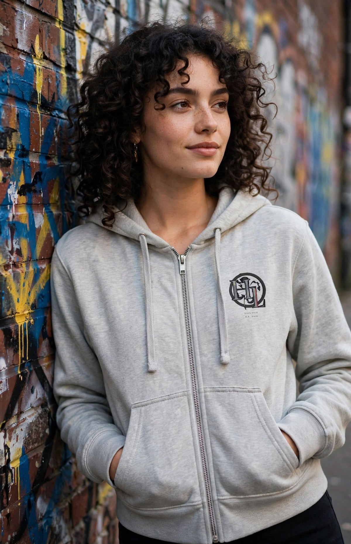 The Lucky Lolli Zip-Up Hoodie | Women’s Streetwear Graphic Hoodie | Hard Luck Apparel