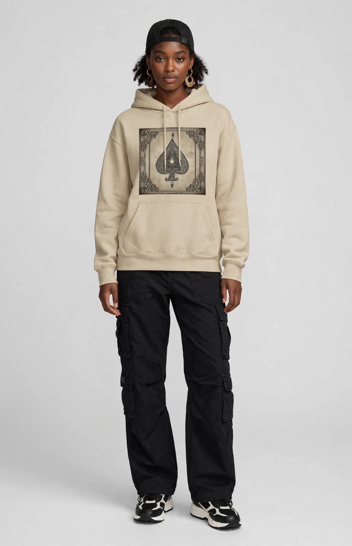 Ace of Spades Pullover Hoodie | Premium Graphic Streetwear | Hard Luck Apparel