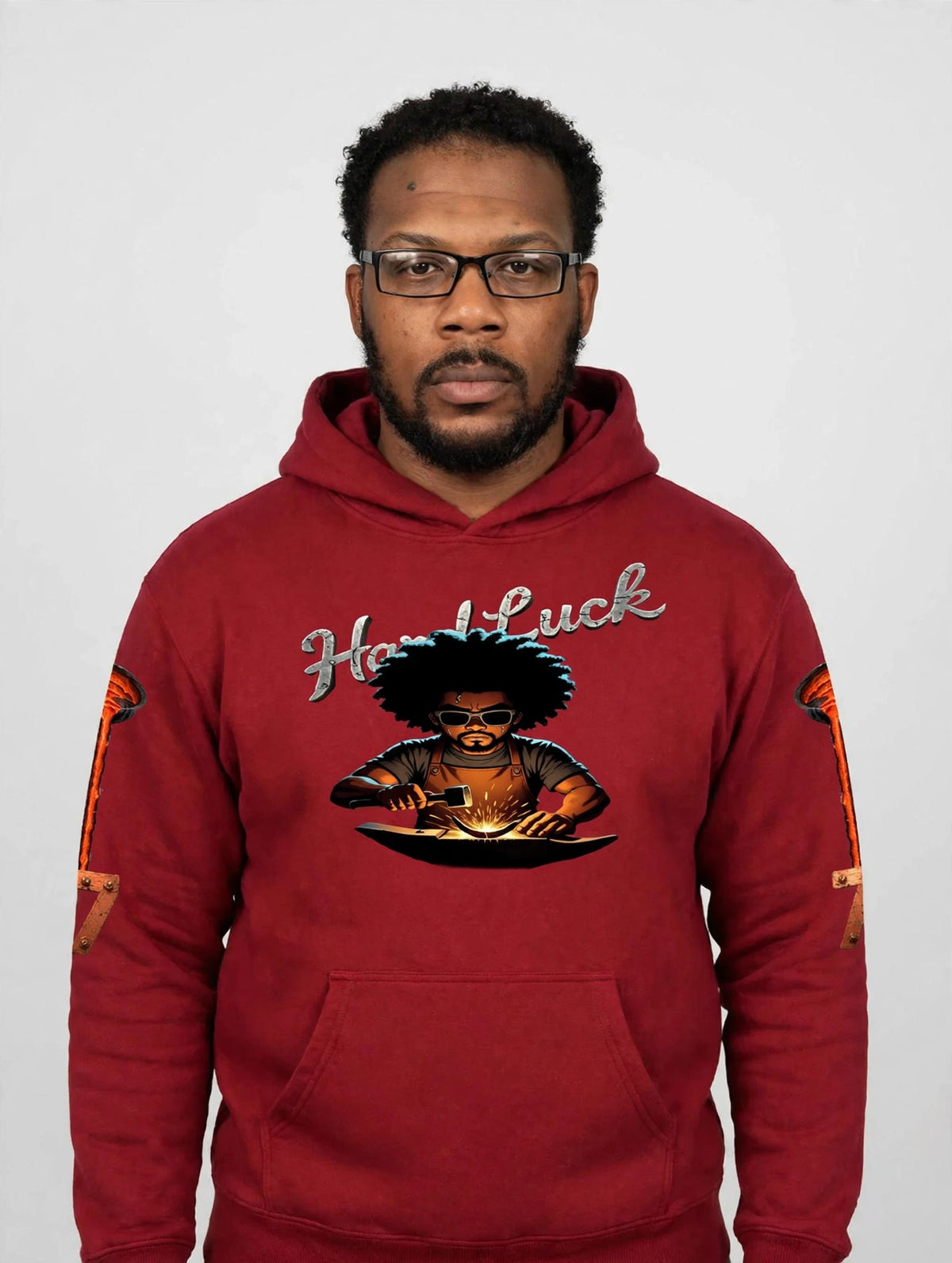 Blacksmith Forged 2.0 Hoodie | Heavyweight Streetwear Pullover | Hard Luck Apparel