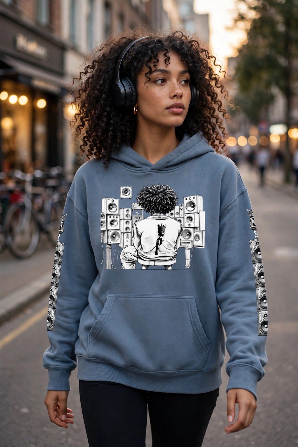 Solid Wall of Sound Graphic Hoodie | DJ & Streetwear | Hard Luck Apparel