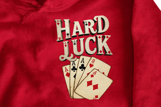 Aces & 8s Hoodie - Dead Man's Hand Poker Graphic