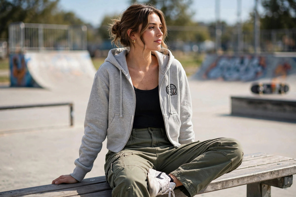 The Lucky Lolli Zip-Up Hoodie | Women’s Streetwear Graphic Hoodie | Hard Luck Apparel