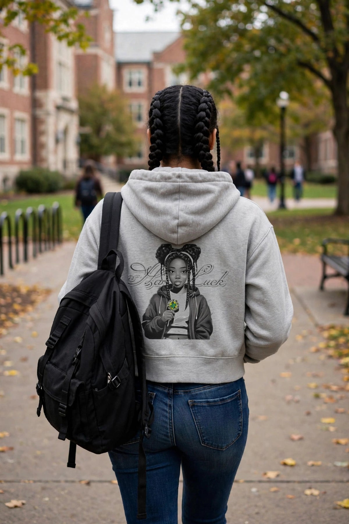 The Lucky Lolli Zip-Up Hoodie | Women’s Streetwear Graphic Hoodie | Hard Luck Apparel