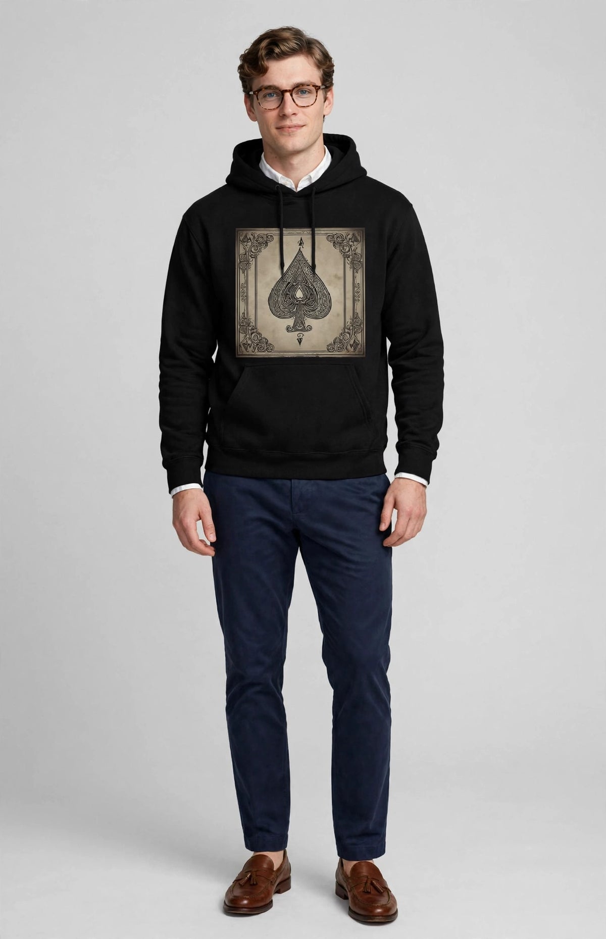 Ace of Spades Pullover Hoodie | Premium Graphic Streetwear | Hard Luck Apparel