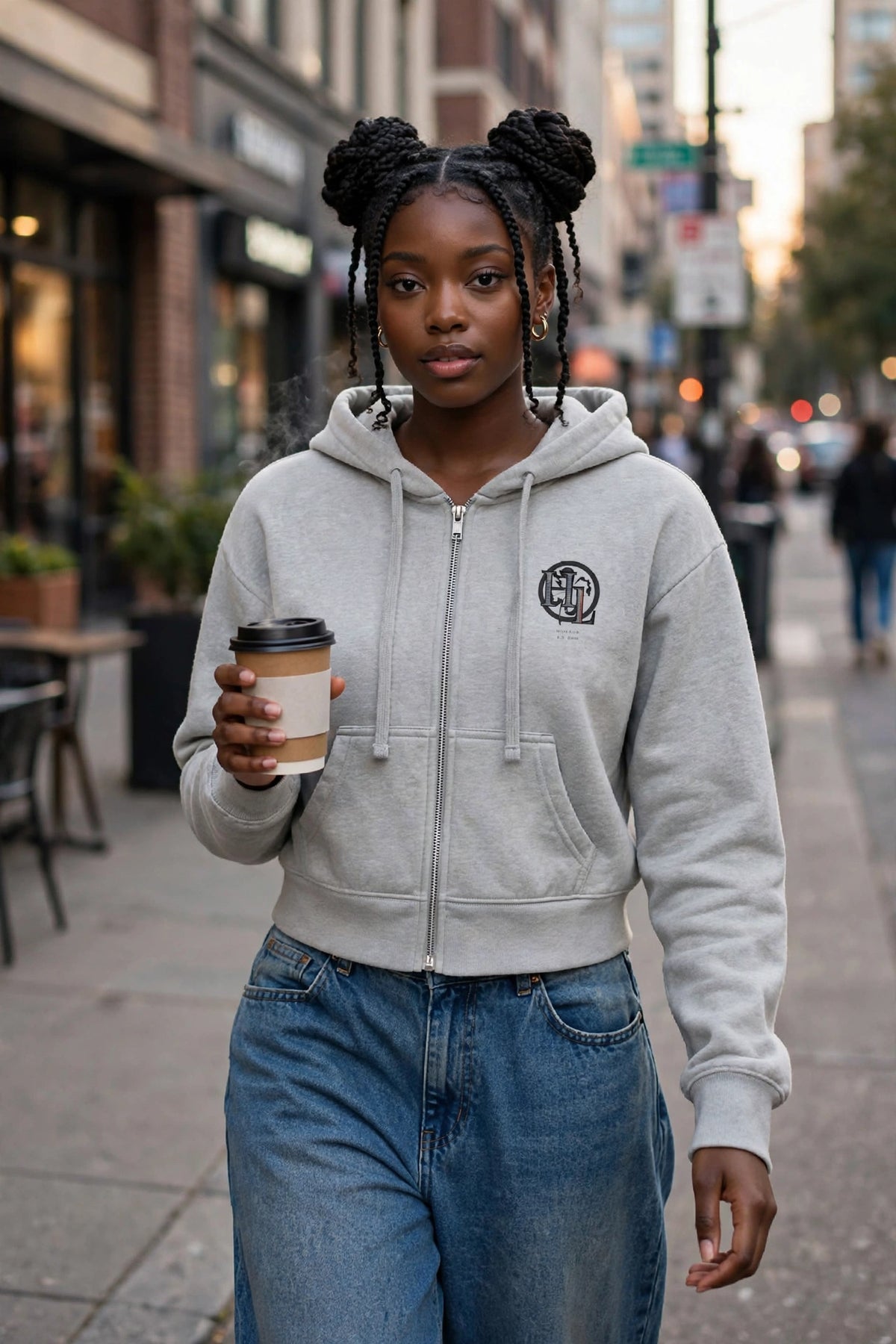 The Lucky Lolli Zip-Up Hoodie | Women’s Streetwear Graphic Hoodie | Hard Luck Apparel